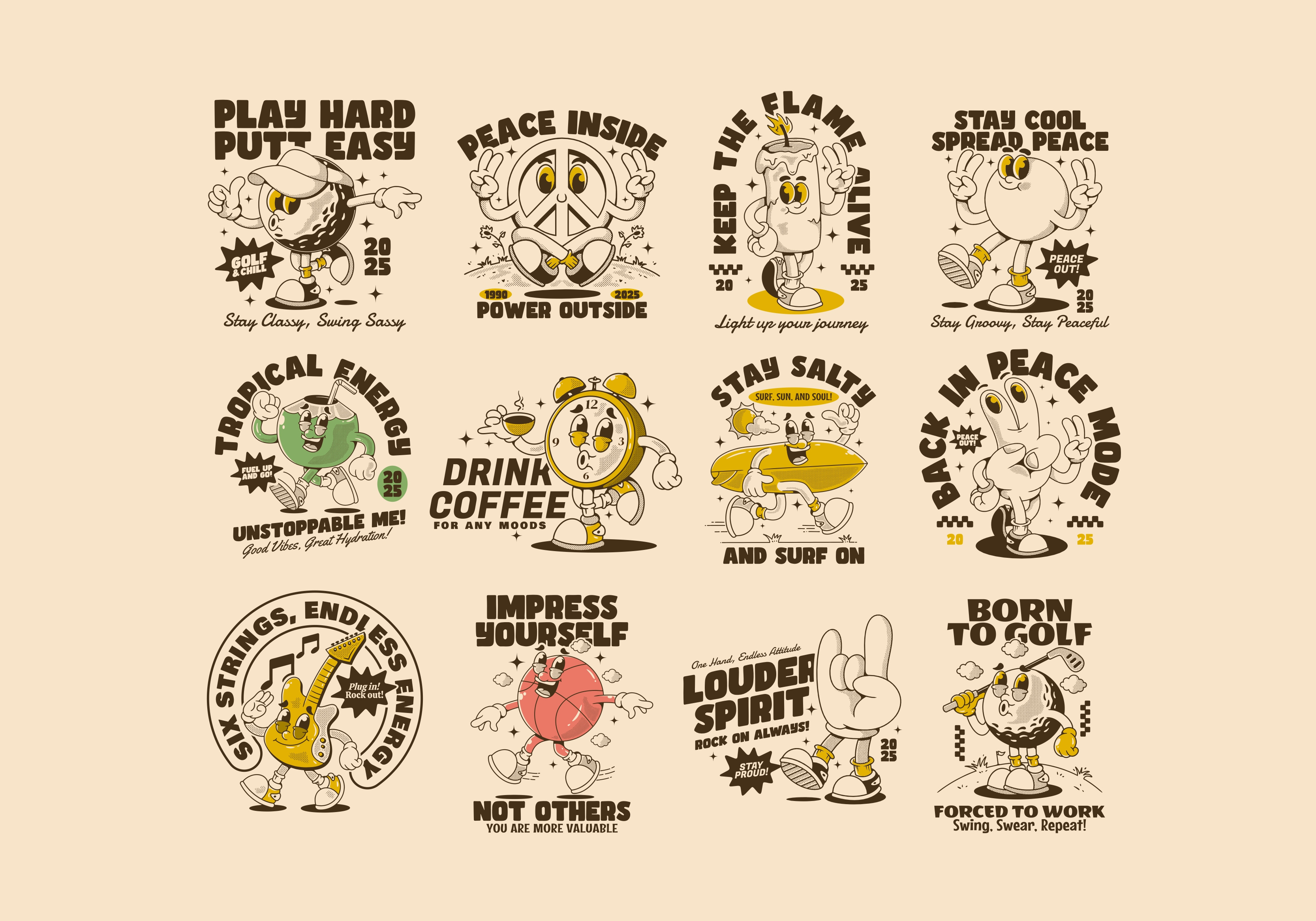 Example of Retro Character Or Mascot Illustration